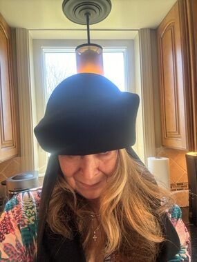 betmar Black Wool Cloche Hat with Side Bow